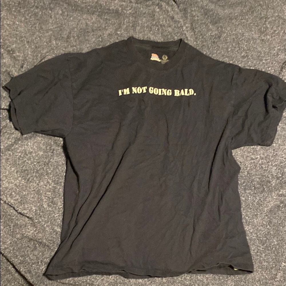 Black Graphic Men's “I’M NOT GOING BALD. I’M JUST GETTING MORE HEAD..” T-Shirt